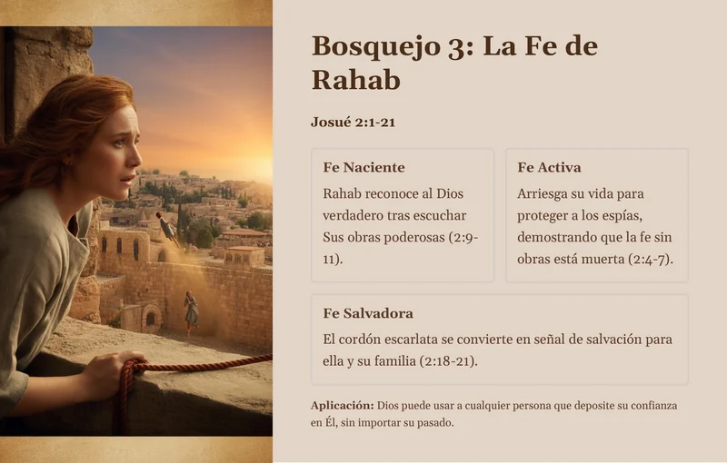 Página interna de Josué: La fe de Rahab