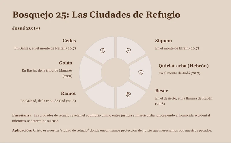 Página interna de Josué: Las ciudades de refugio